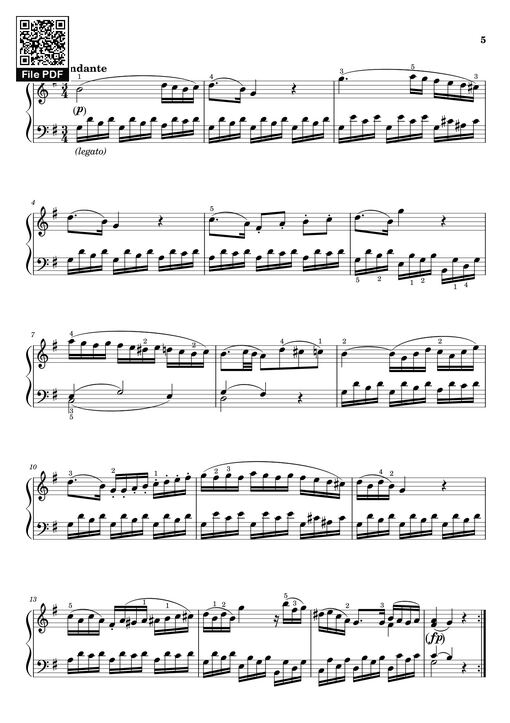 Sonata I  Sheet Piano