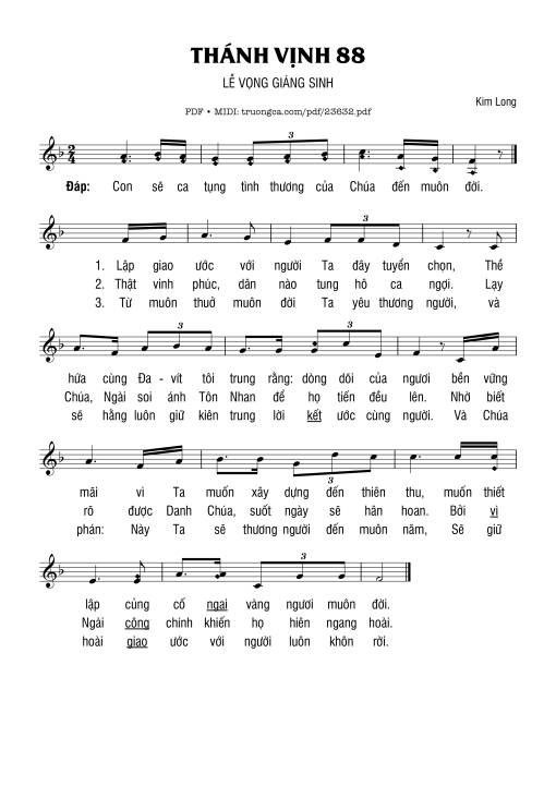 Thánh Vịnh 88, Lễ Vọng Giáng Sinh