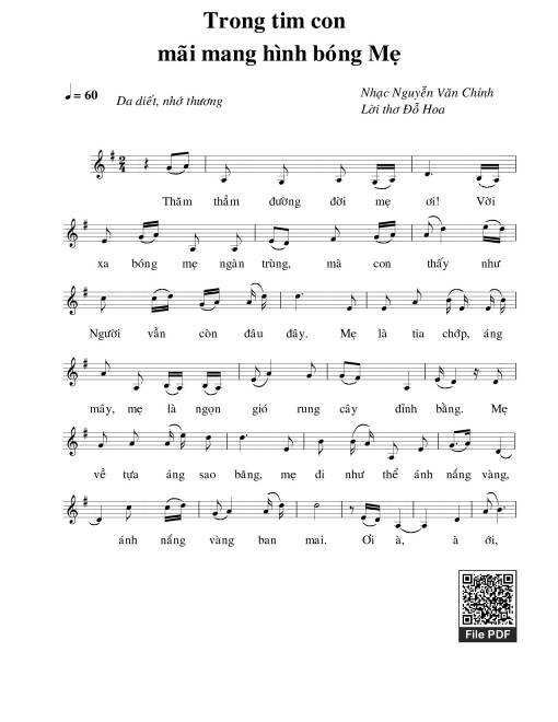 Trong tim con mãi mang hình bóng mẹ