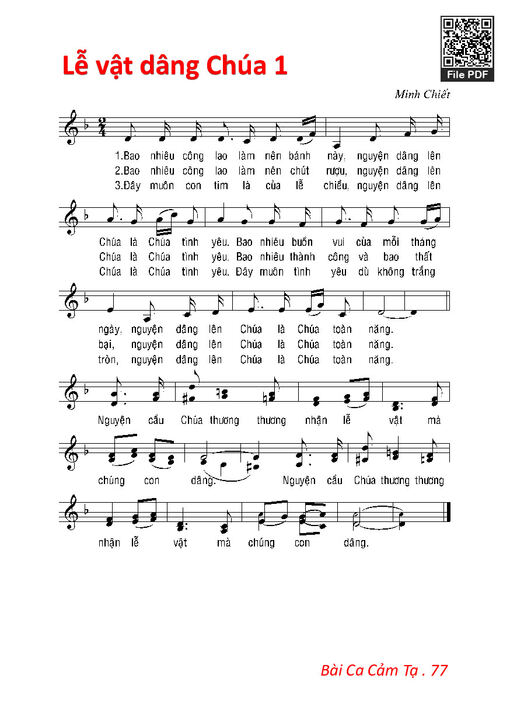 Lễ Vật Dâng Chúa 1