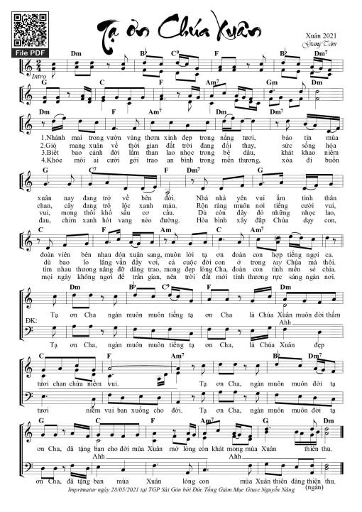 Tạ Ơn Chúa Xuân