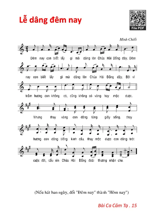 Lễ Dâng Đêm Nay