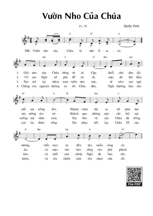 Thánh Vịnh 79, Vườn Nho Của Chúa