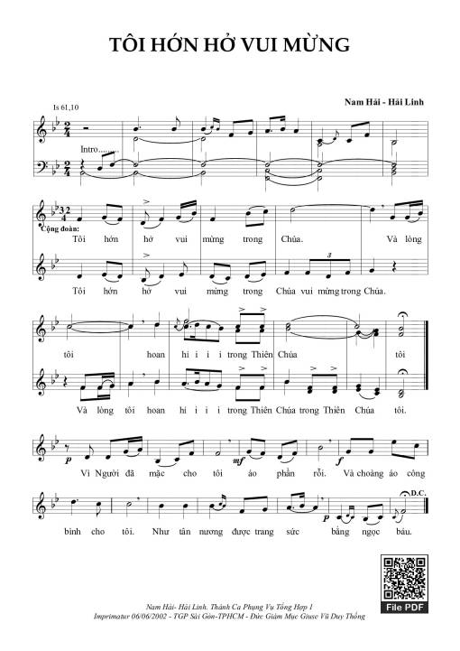 Tôi Hớn Hở Vui Mừng