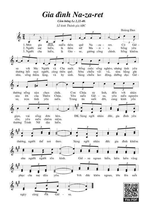 Gia Đình Nazaret (Lễ Thánh Gia)