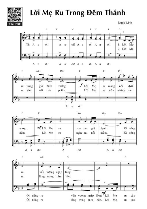 Lời Mẹ ru trong đêm Thánh