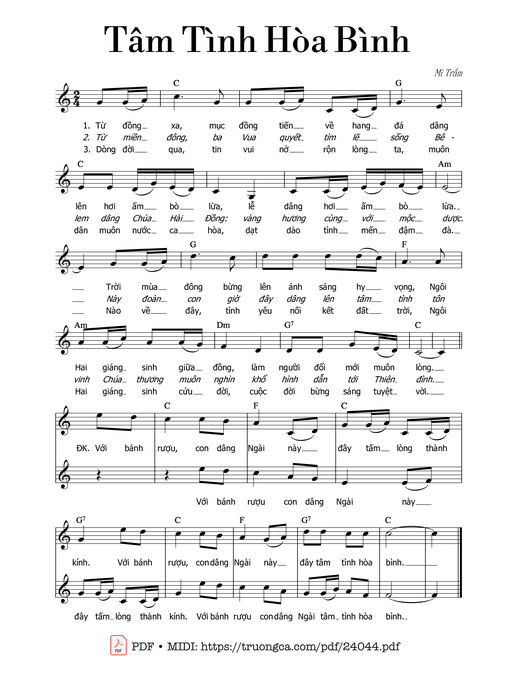 Tâm Tình Hòa Bình