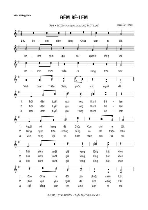 Đêm Bêlem - Hoàng Linh