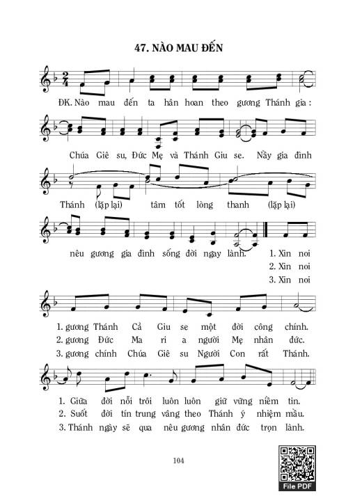 Sheet nhạc PDF bài Nào Mau Đến