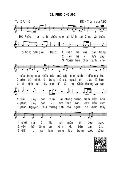 Thánh Vịnh 127, Phúc Cho Ai Ii