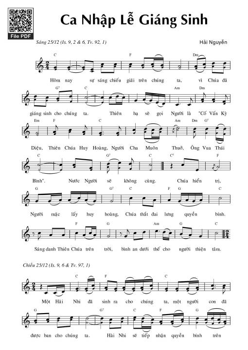 Ca Nhập Lễ Giáng Sinh