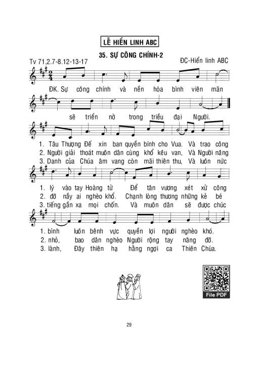 Sheet nhạc PDF bài Thánh Vịnh 71, Đây Thái Bình