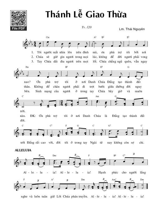 Thánh Vịnh 120, Thánh Lễ Giao Thừa