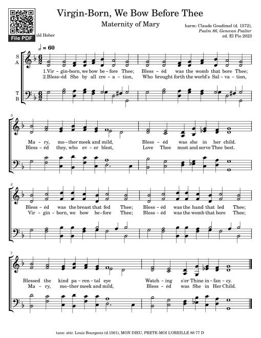 Virgin-Born, We Bow Before Thee