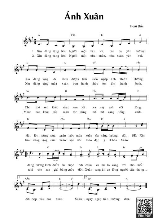 Ánh xuân - Hoài Bắc