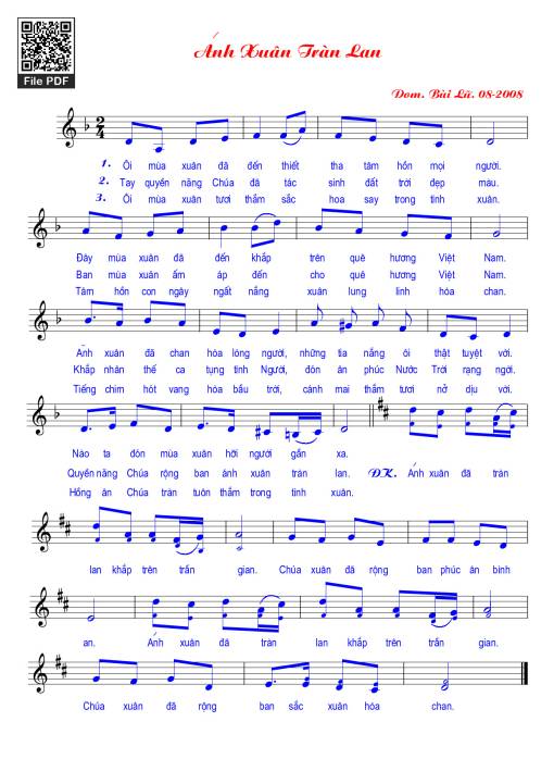 Ánh xuân tràn lan