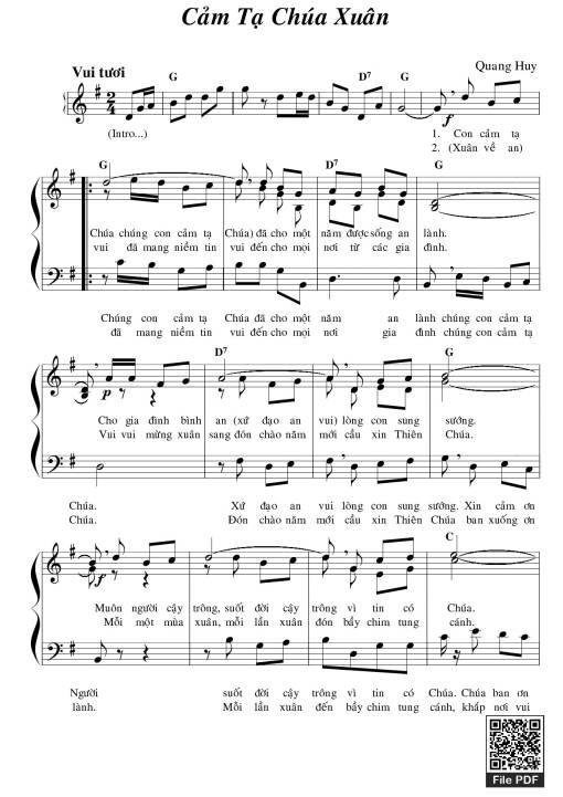 Cảm tạ Chúa Xuân