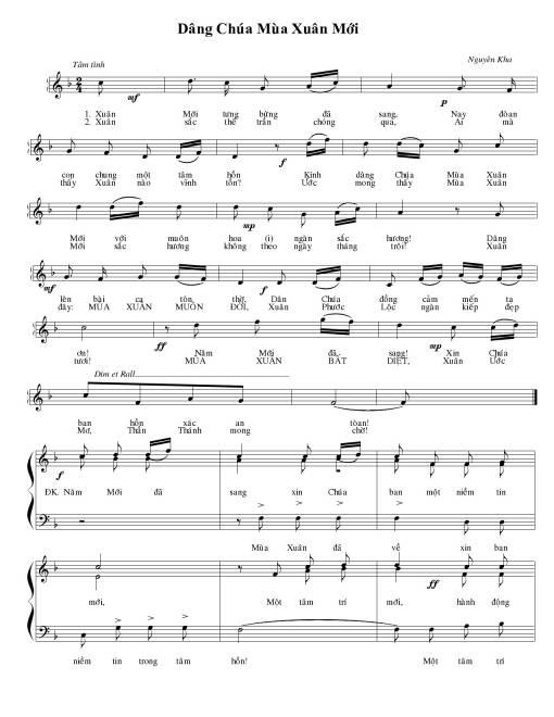 Dâng Chúa mùa xuân mới