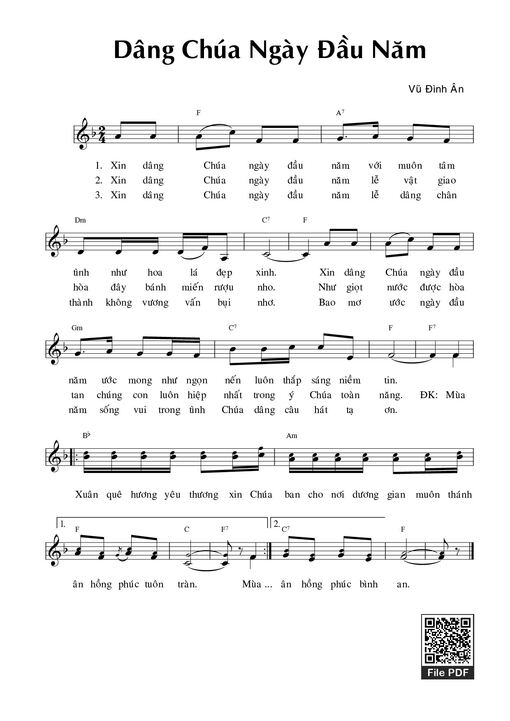 Dâng Chúa ngày đầu năm