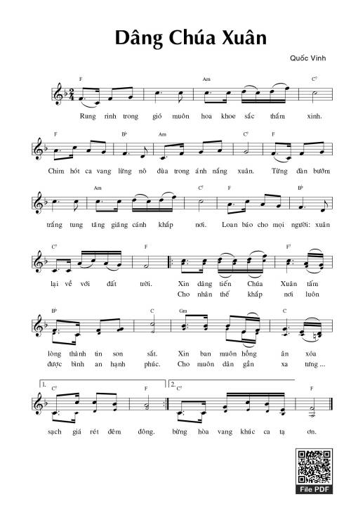 Dâng Chúa Xuân - Quốc Vinh