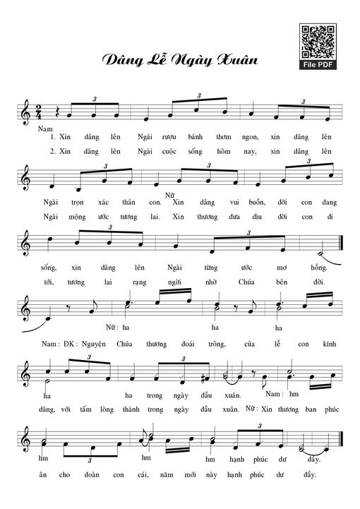 Dâng lễ ngày xuân