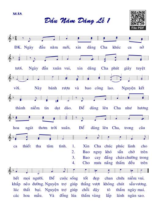 Đầu năm dâng lễ 1