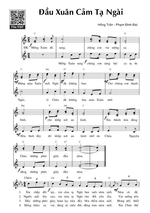 Đầu xuân cảm tạ Ngài