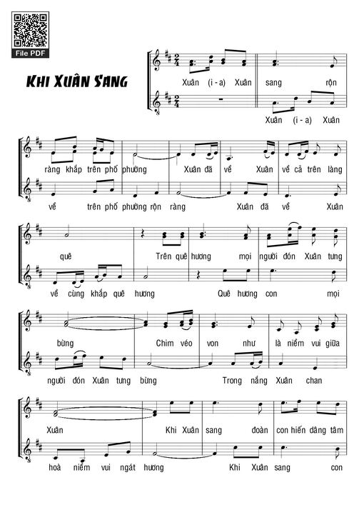 Khi xuân sang - ***