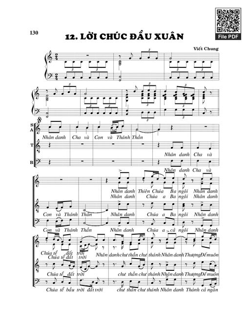 Sheet nhạc PDF bài Lời chúc đầu xuân