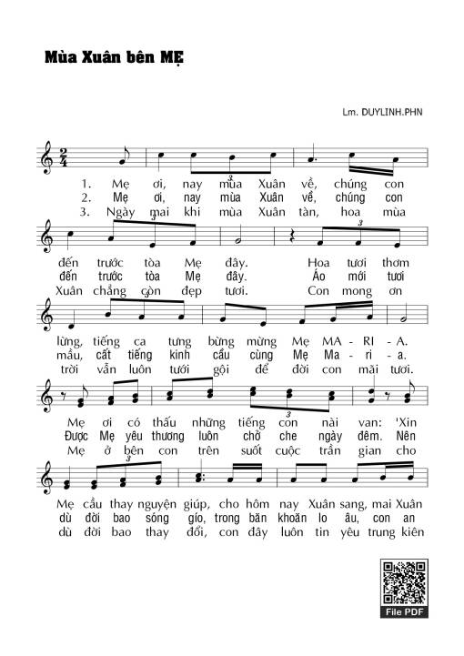 Mùa xuân bên Mẹ