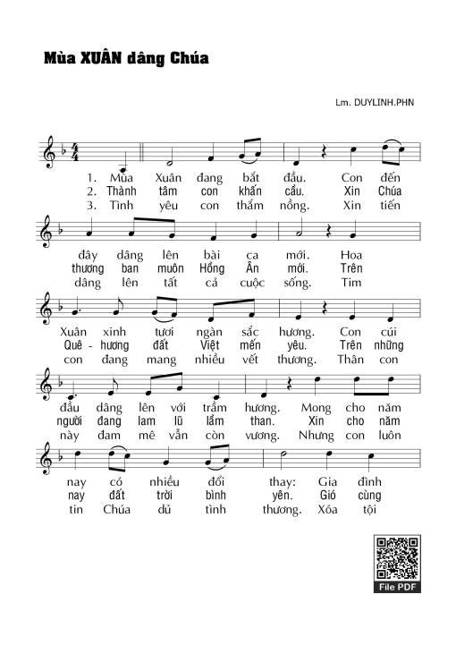 Mùa xuân dâng Chúa