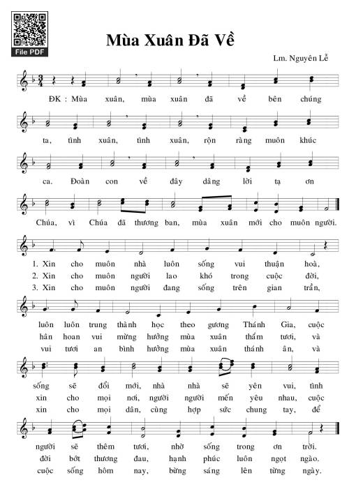 Mùa xuân đã về