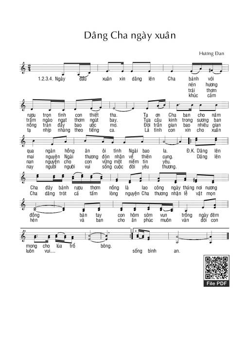 Ngày xuân dâng Cha