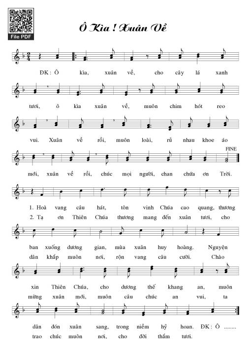 Ô kìa xuân về - ***