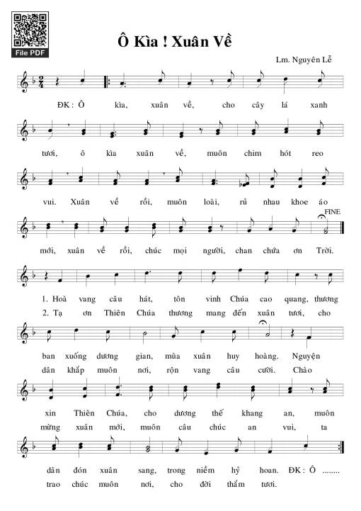 Ô kìa xuân về - Nguyên Lễ