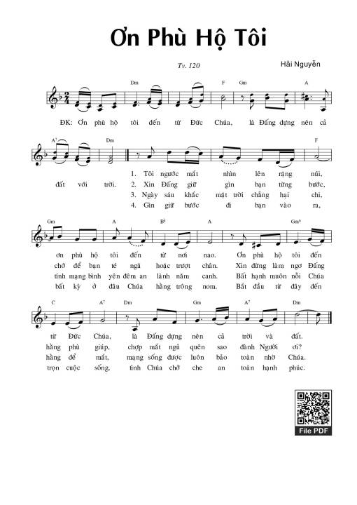 Ơn phù hộ tôi (Tv 120)