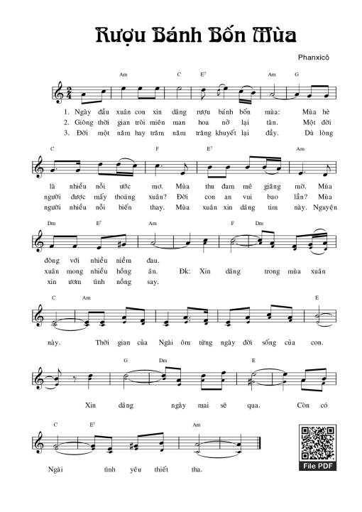 Rượu bánh bốn mùa