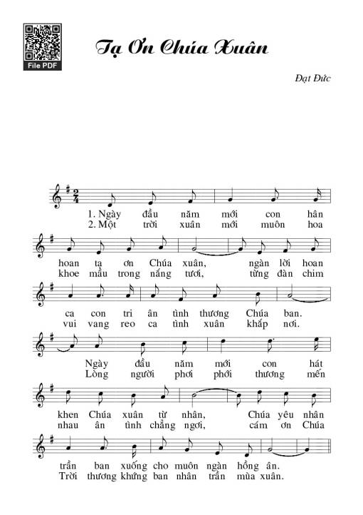 Tạ ơn Chúa Xuân