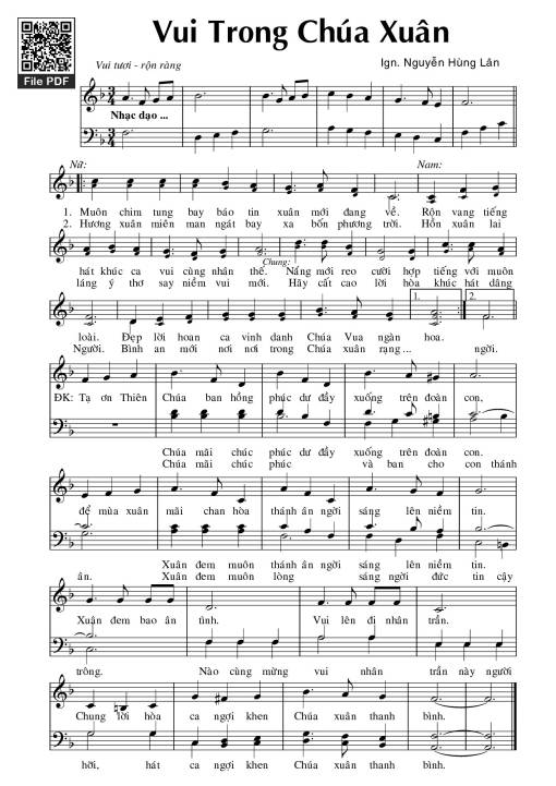 Vui trong Chúa Xuân