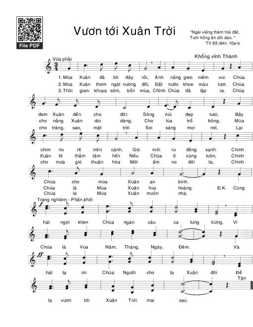 Vươn tới Xuân Trời