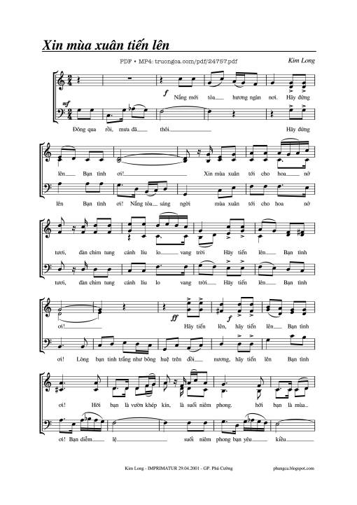 Xin mùa xuân tiến lên