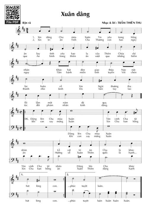 Xuân dâng - Trầm Thiên Thu