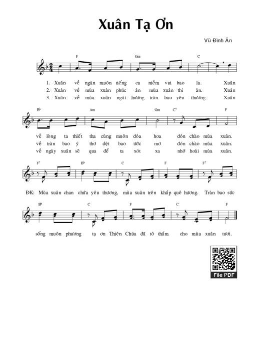 Xuân tạ ơn - Vũ Đình Ân