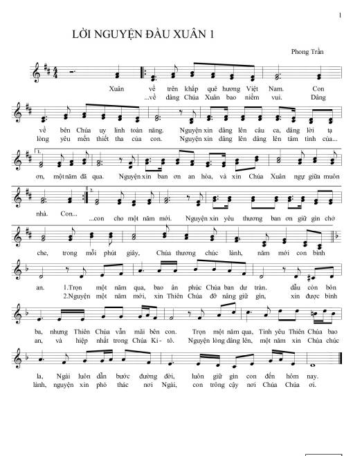Lời Nguyện Đầu Xuân 1