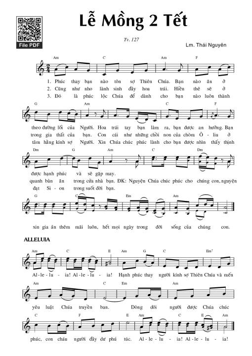 Thánh Vịnh 127, Lễ Mồng Hai Tết