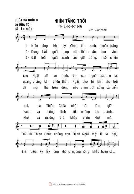 Thánh Vịnh 8, Nhìn Tầng Trời