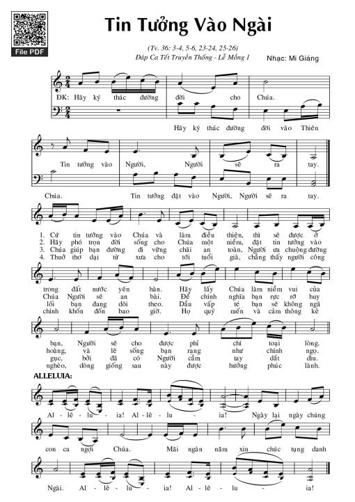 Thánh Vịnh 36, Tin Tưởng Vào Ngài