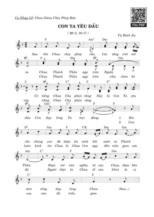 Con Ta Yêu Dấu - Vũ Đình Ân