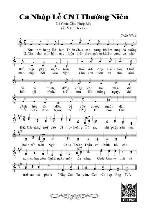 Nhập Lễ 1 Thường Niên