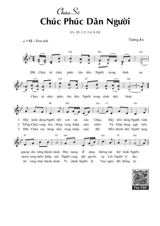 Thánh Vịnh 28, Chúa Sẽ Chúc Phúc Dân Người